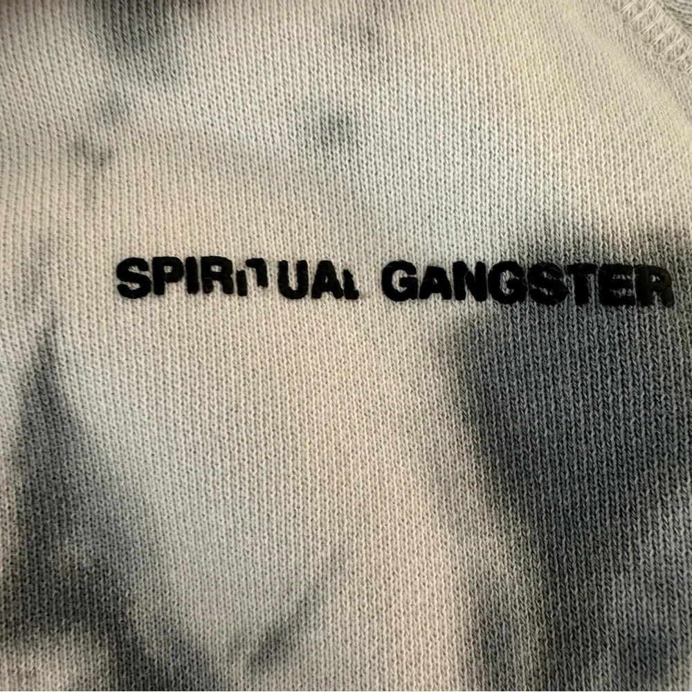 Spiritual Gangster Black and Gray Tie-Dye Sweatshirt - Picture 5 of 11